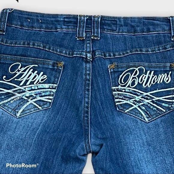 Apple BOTTOMS denim cuffed shorts - Picture 4 of 8